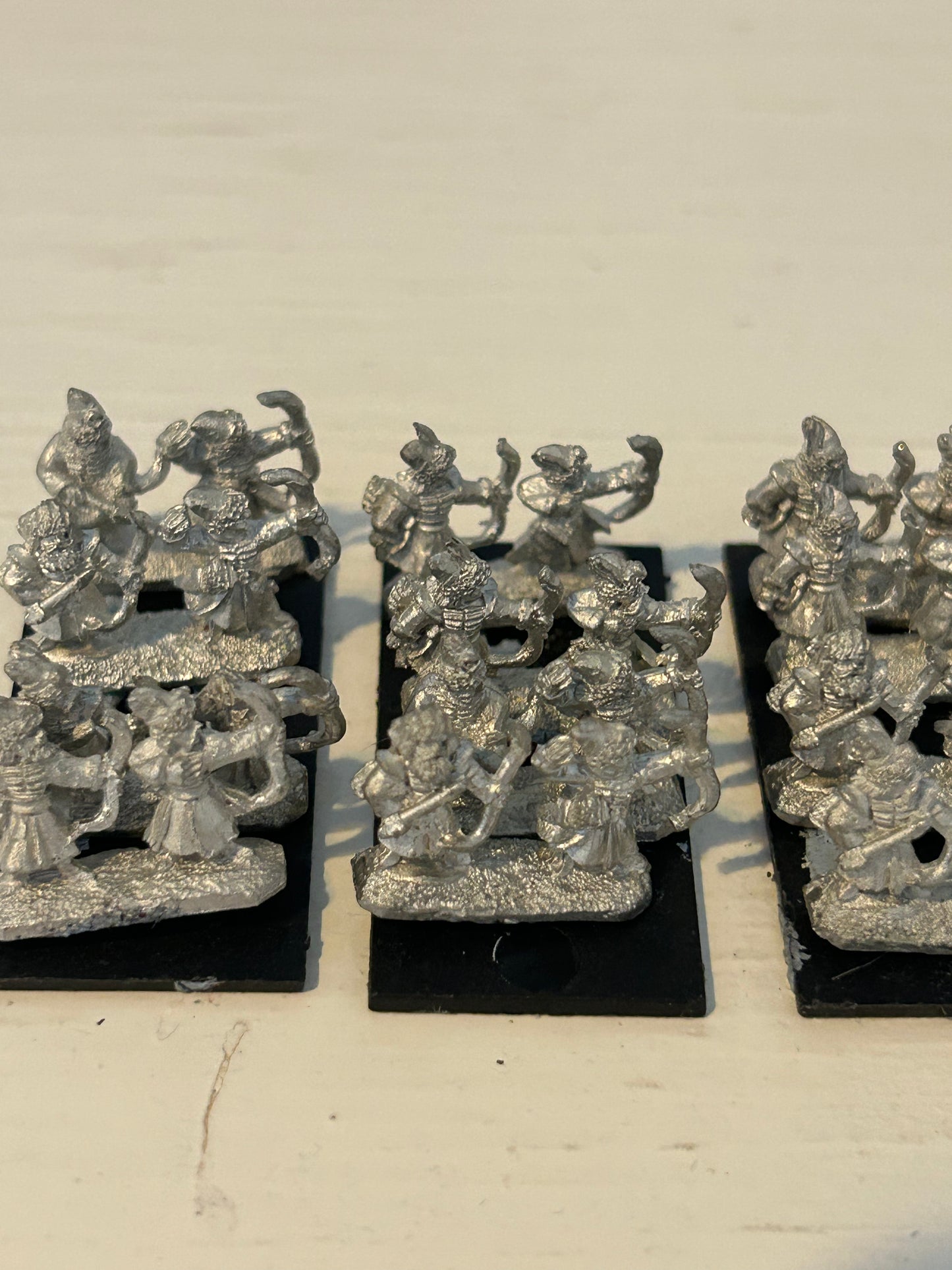 Warmaster 10mm Kislev Bowmen Regiment Metal OOP Games Workshop Archers 3 bases (lot 3)