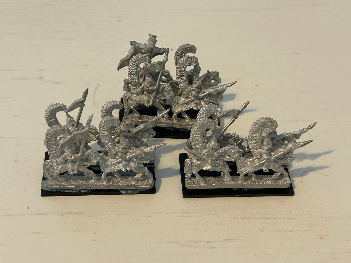 Warmaster 10mm Kislev winged lancers Regiment Metal Games Workshop Archers 3 bases including command (lot 1)