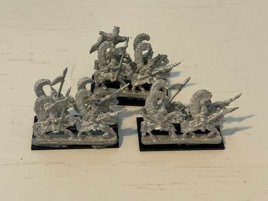 Warmaster 10mm Kislev winged lancers Regiment Metal Games Workshop Archers 3 bases including command (lot 1)