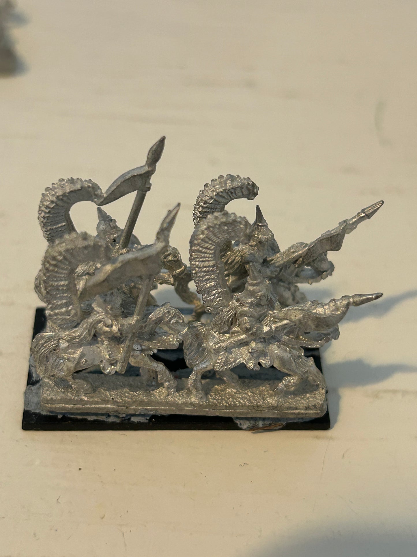 Warmaster 10mm Kislev winged lancers Regiment Metal Games Workshop Archers 3 bases including command (lot 1)