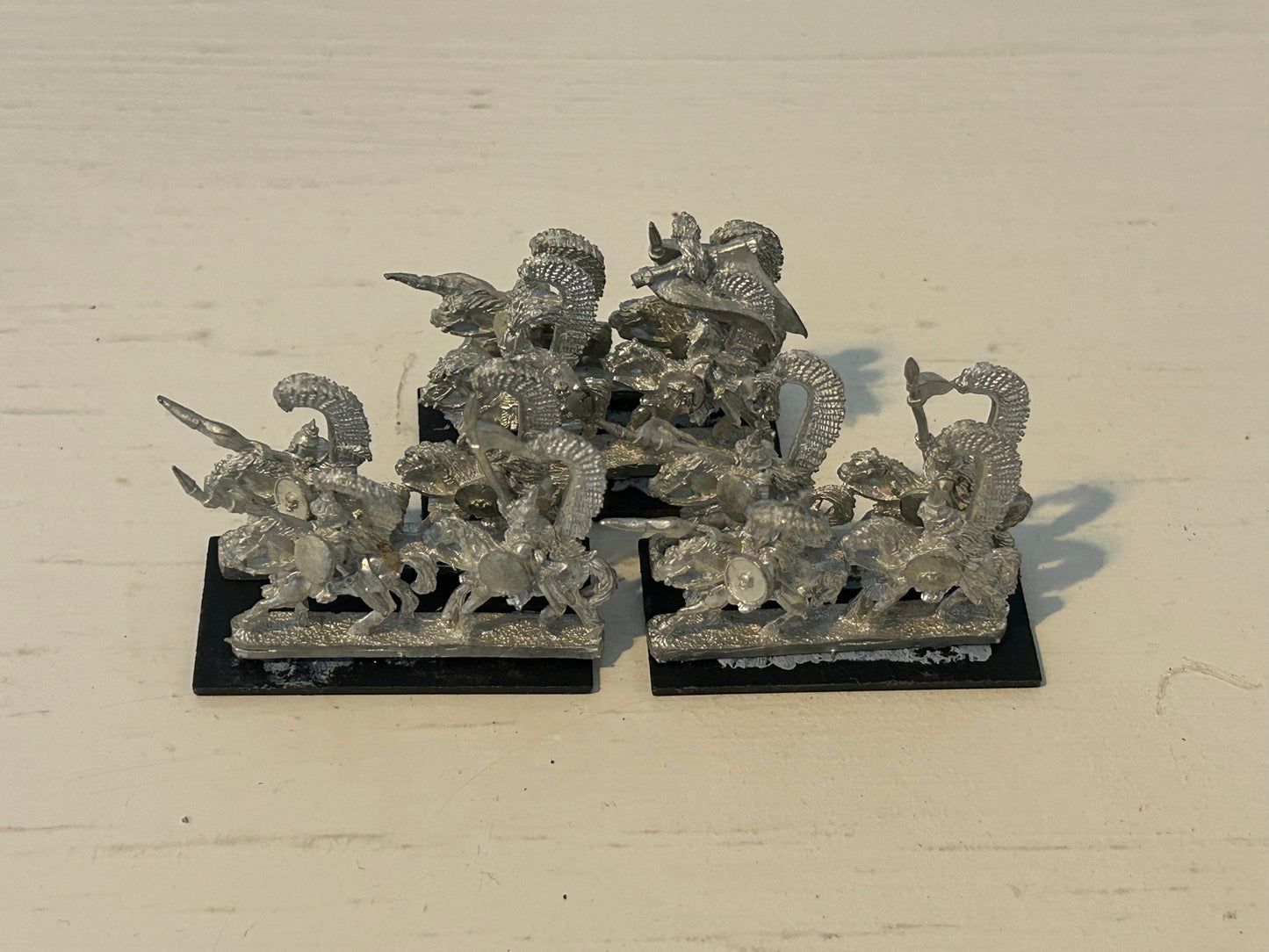 Warmaster 10mm Kislev winged lancers Regiment Metal Games Workshop Archers 3 bases including command (lot 2)