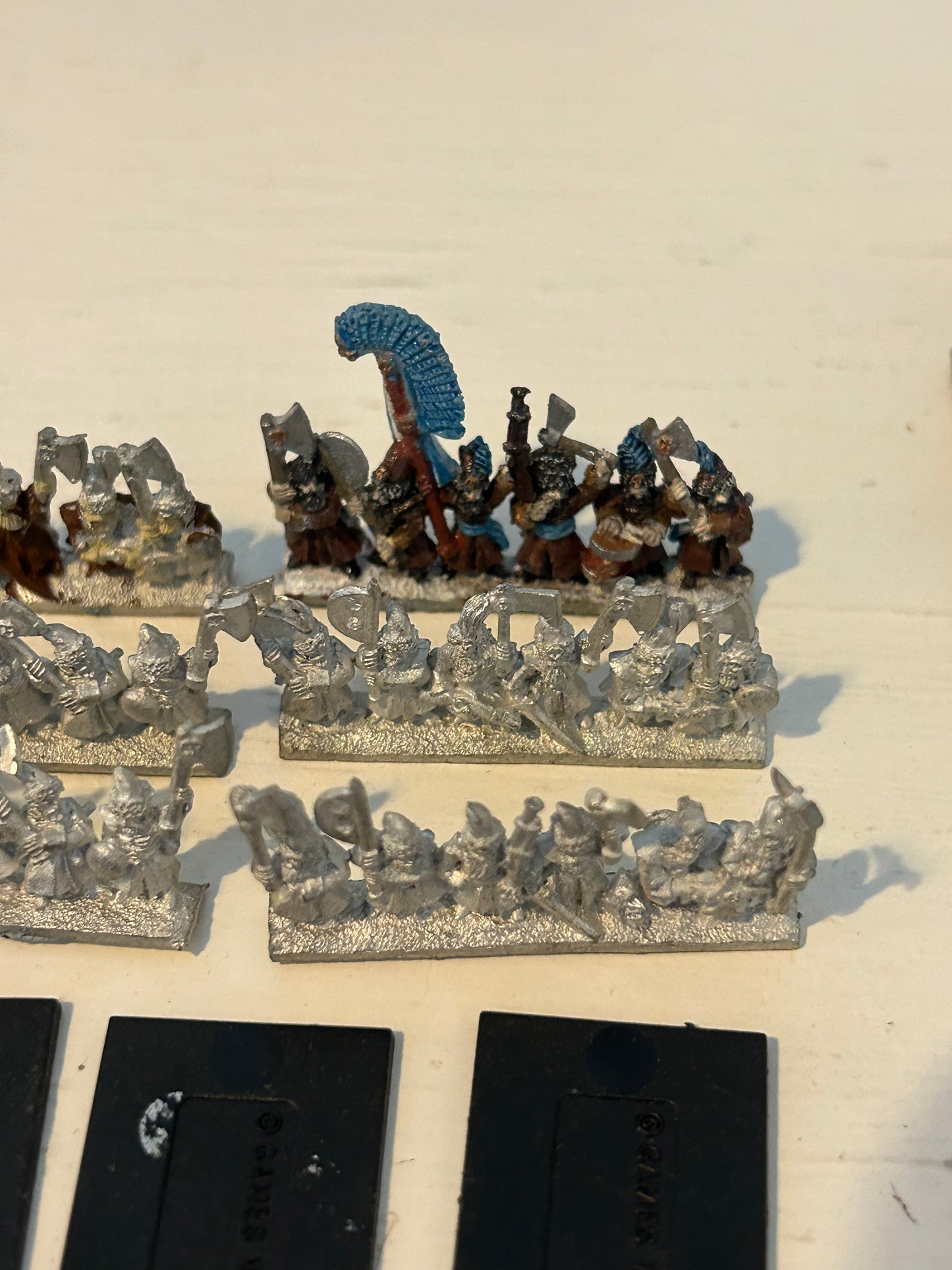 Warhammer Warmaster Kislev Axemen And Axemen Command. Metal. 3 bases