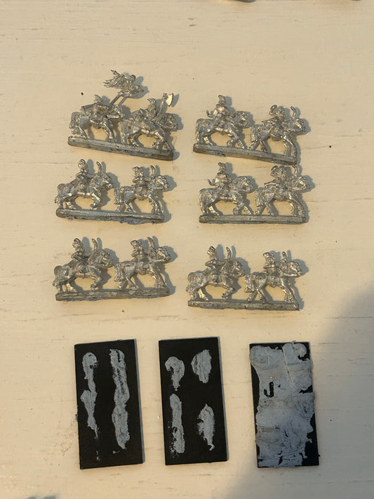 Warmaster 10mm - Kislev - Horse Archers including command - Metal OOP - Games Workshop 3 bases worth (lot 1)