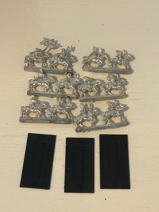 Warmaster 10mm - Kislev - Horse Archers including command - Metal OOP - Games Workshop 3 bases worth (lot 3)