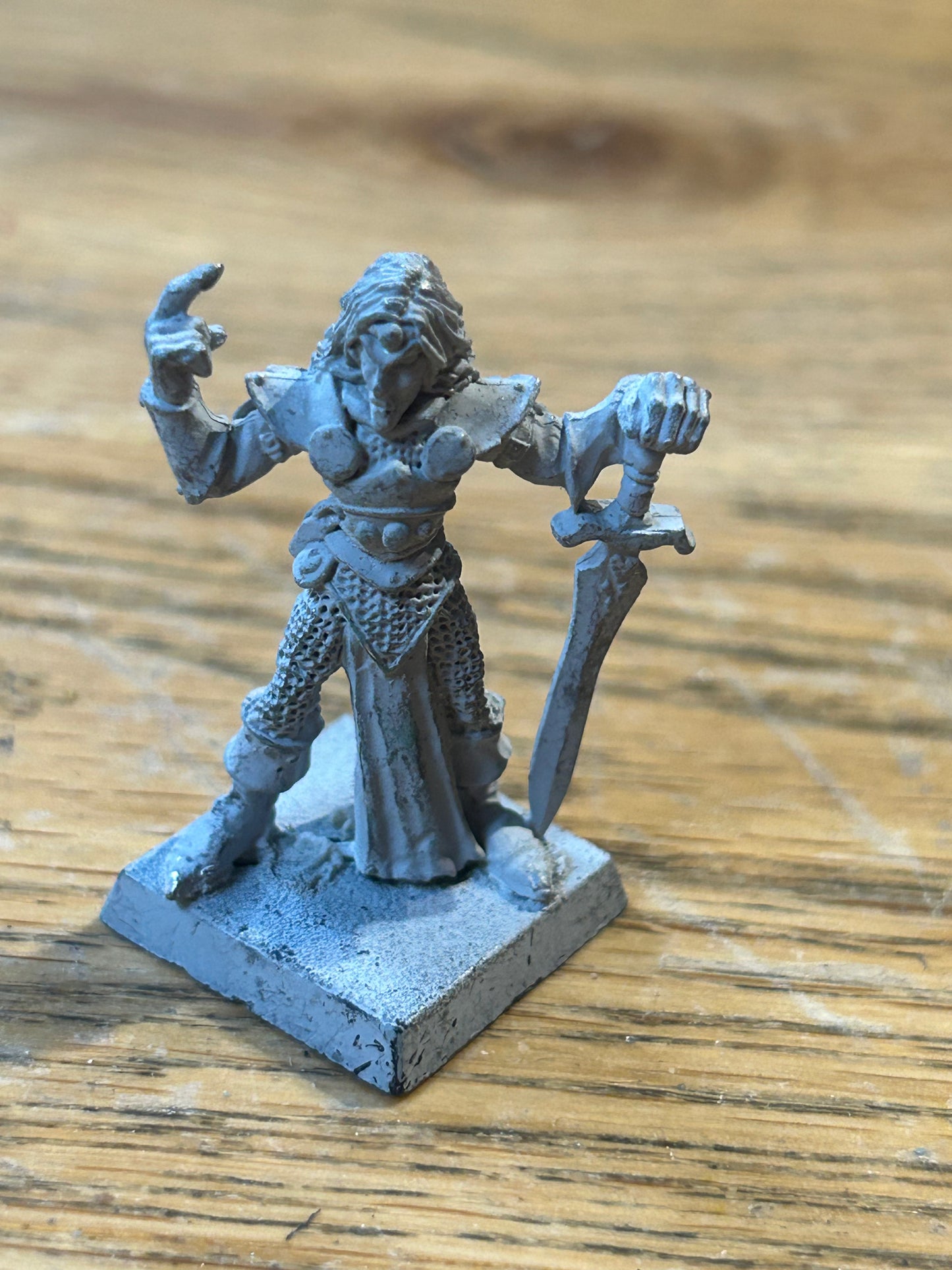 Citadel Warhammer Wood Elves Caelga Sorrowblade Elf Captain Sword Command 1987