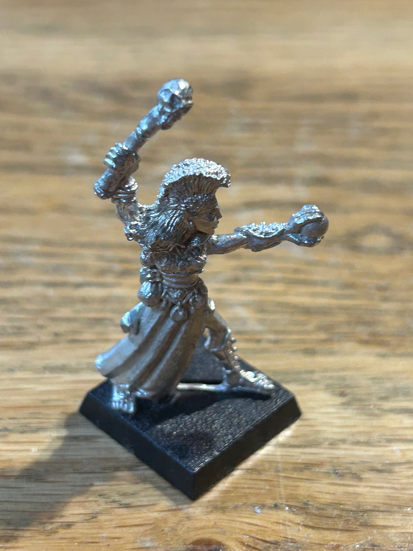 Warhammer Fantasy Wood Elf Command Female Wizard 1980s Metal