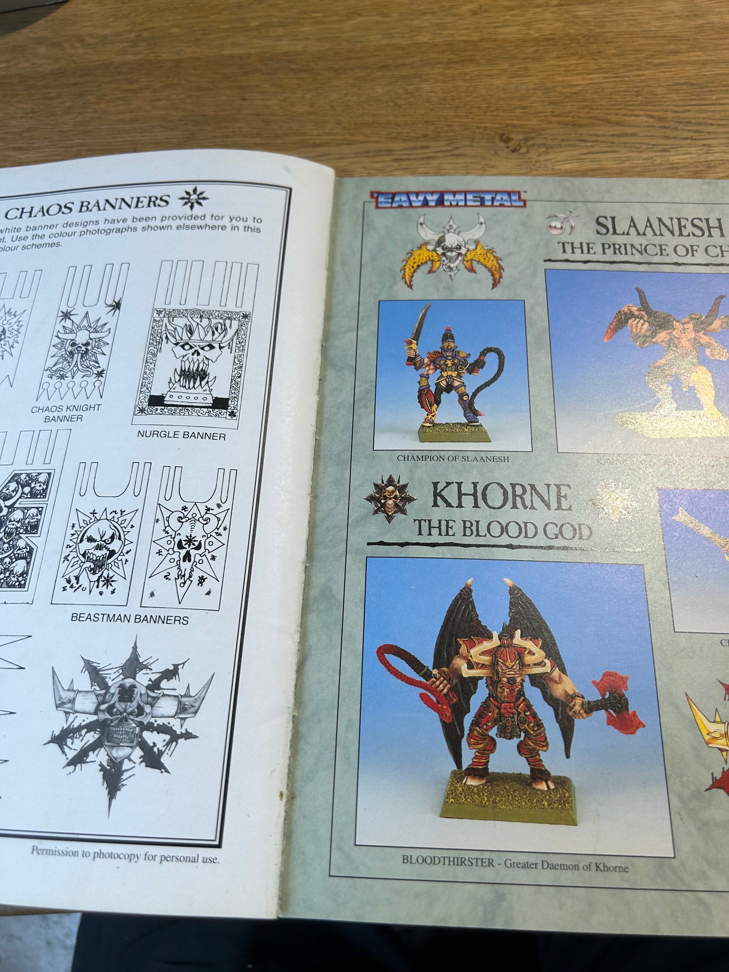 Warhammer Fantasy Chaos Army Book 4th edition 1994 (moderate wear)