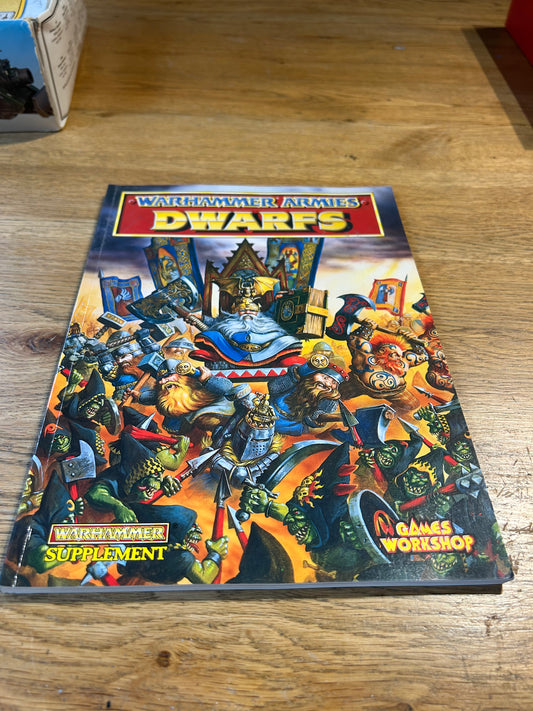 Dwarfs Army Book 4th edition Warhammer Armies. Fantasy Battle. Rick Priestley.