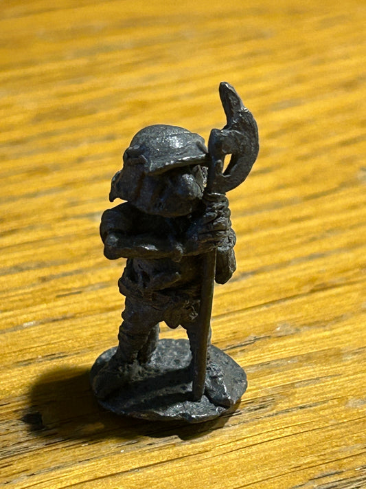 Citadel Warhammer classic 80s pre-slotta FTG1 Gnoll Goblin with Pole Arm