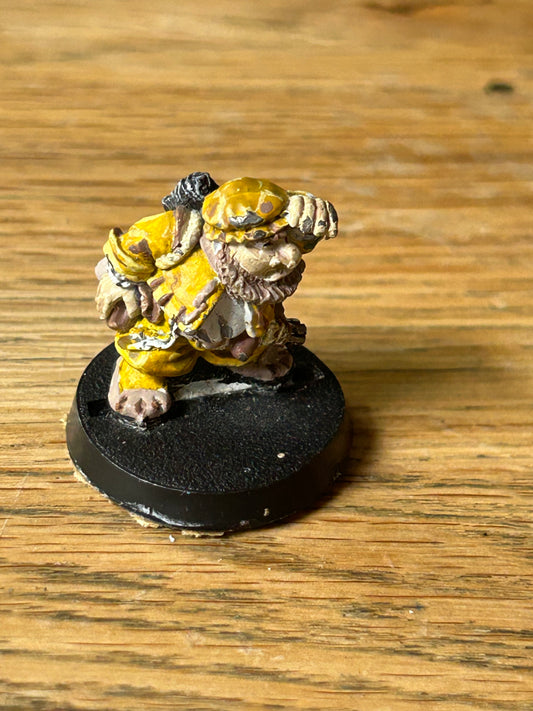 DWARF SWIVEL GUN SPOTTER Metal MM14 Dwarfs Army Crew Marauder Warhammer 1980s