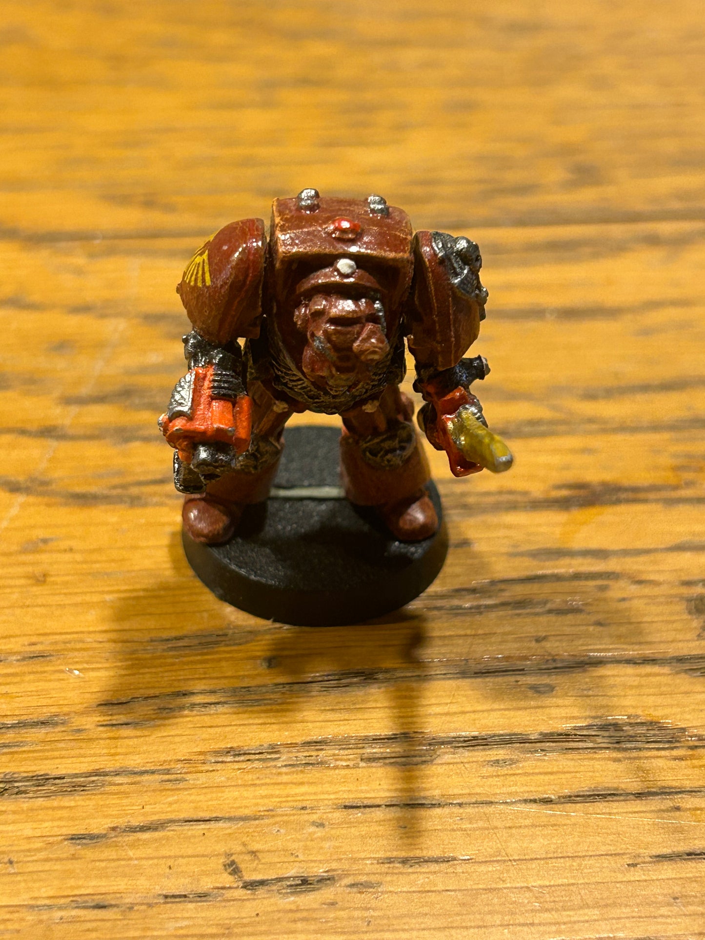 Warhammer 40K Metal ROGUE SPACE MARINE TERMINATOR SERGEANT with sword and stormbolter