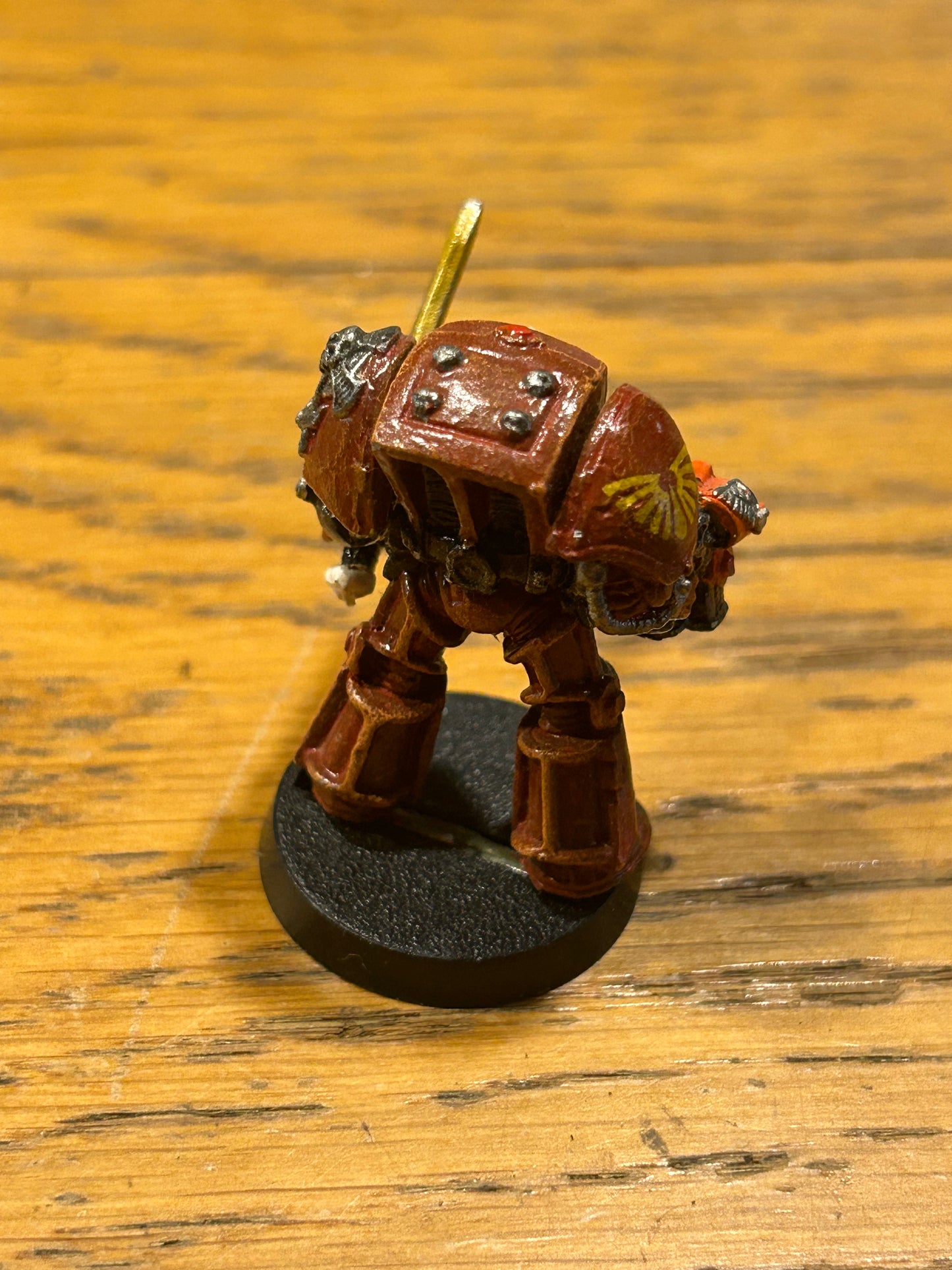 Warhammer 40K Metal ROGUE SPACE MARINE TERMINATOR SERGEANT with sword and stormbolter