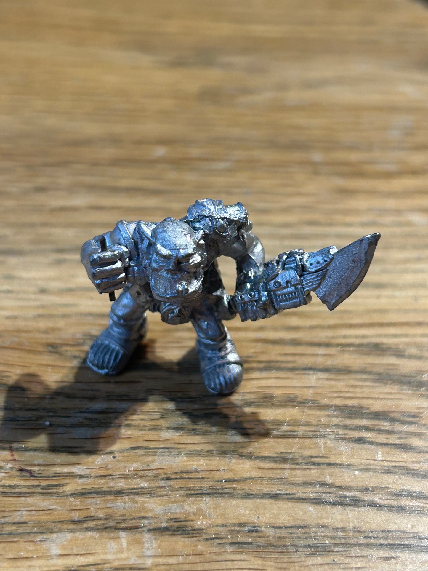 Games Workshop WH40K Rogue Trader metal RT2O2 Space Orks Champion Guvnor Kulo (no tab and has a small metal pole going through fist)