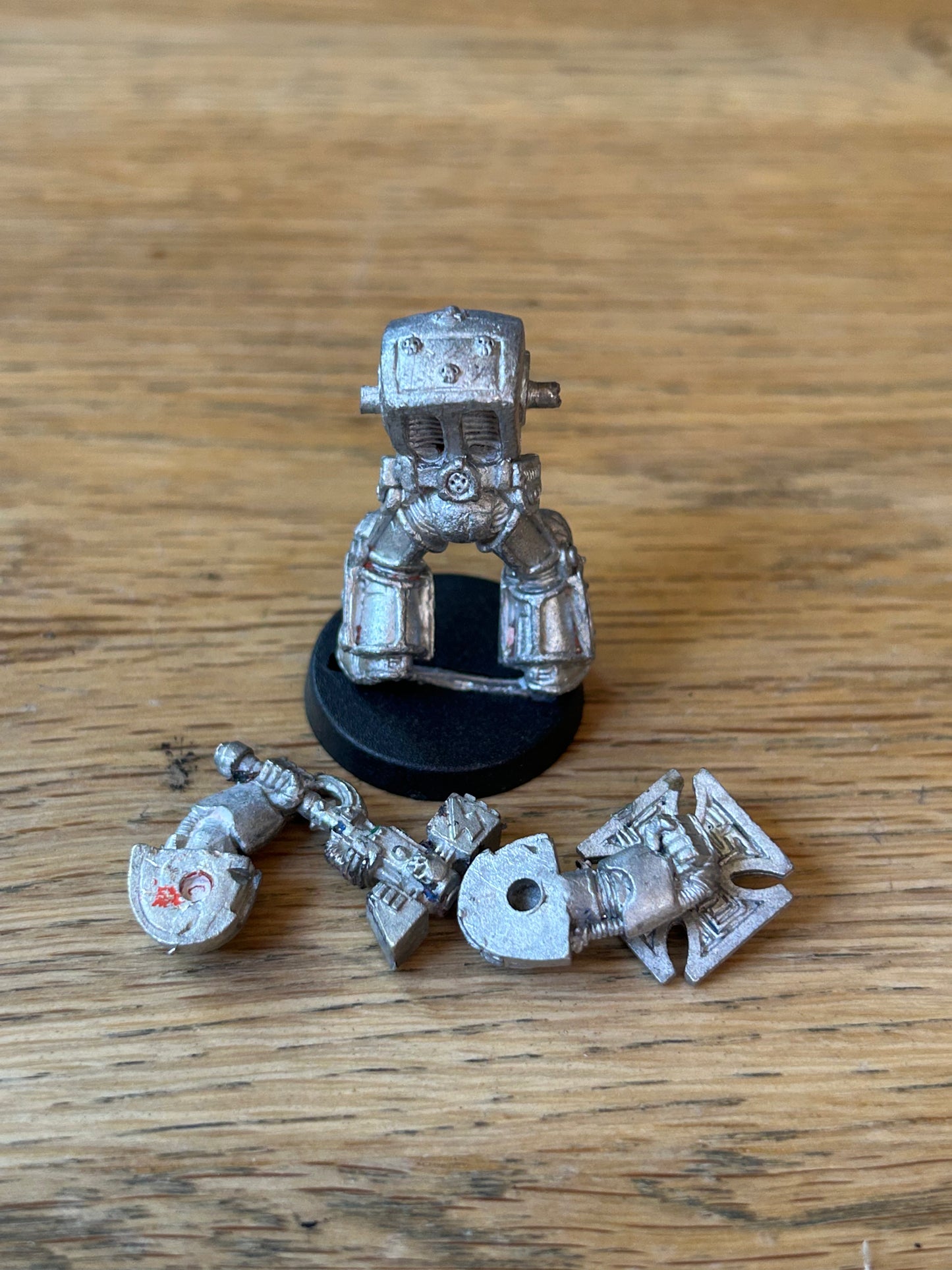 Metal Space Marine Terminator close combat Thunder Hammer Shield 40k OOP (has been stripped)