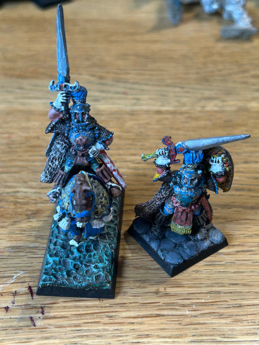 CITADEL WARHAMMER 1980s LORD OF THE RINGS ME81 ARAGON THE KING mounted and on foot