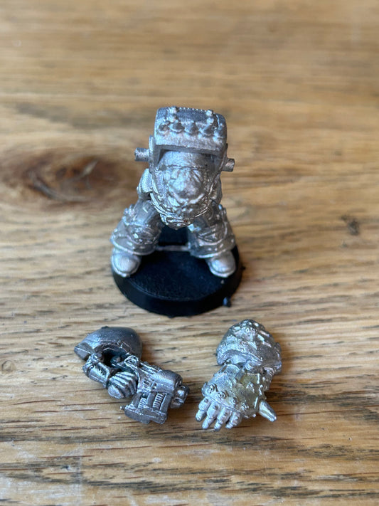 40k Rogue Trader Chaos Space Marine traitor terminator storm bolter and power fist (has been stripped)