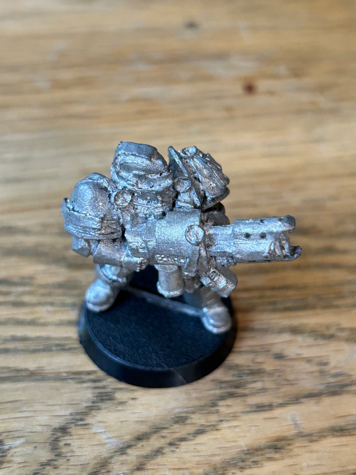 Warhammer 40k metal grey knight with flamer (has been stripped)
