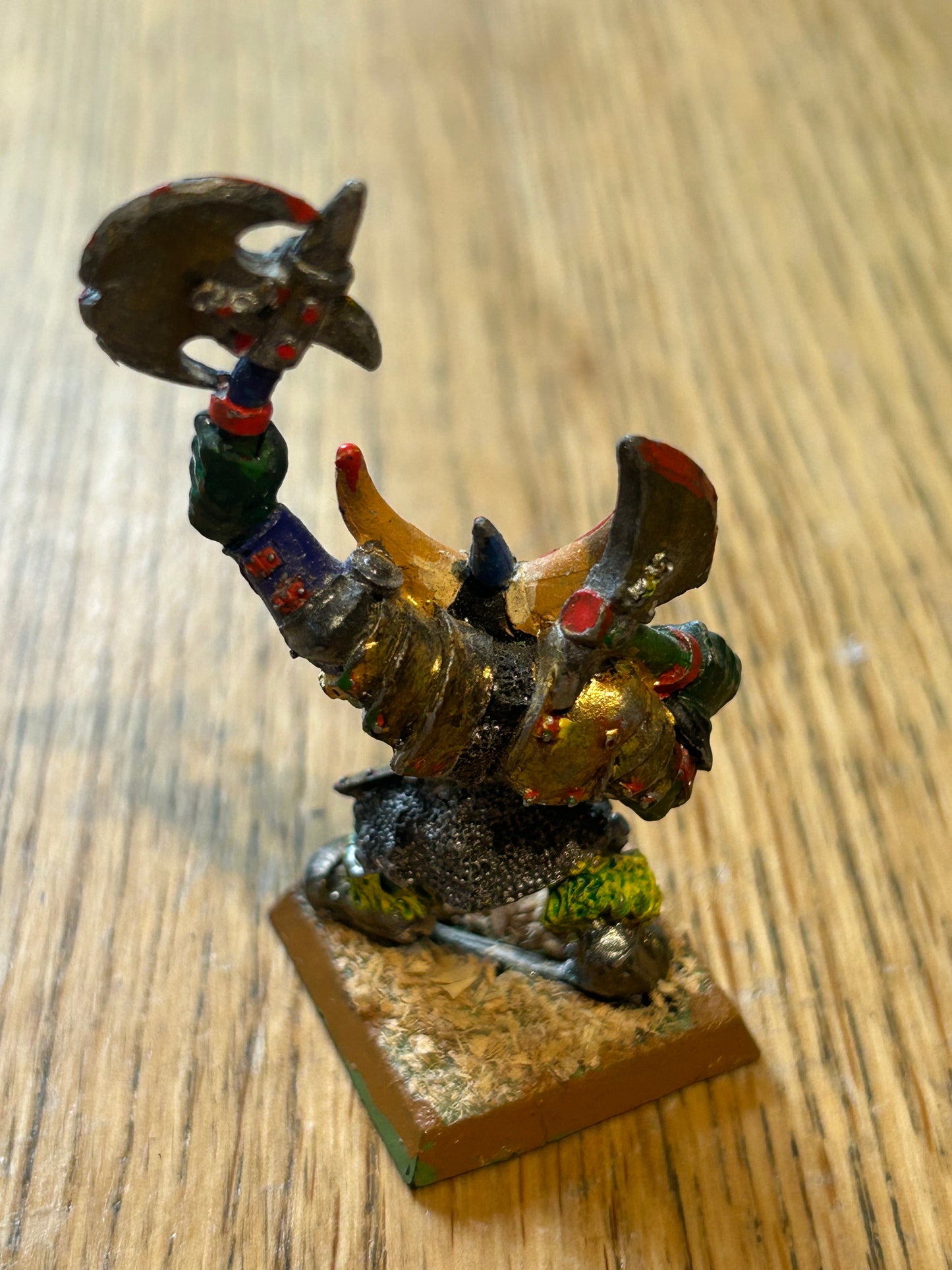 BLACK ORC big boss Metal Orcs Army Painted Warhammer 1990s 
 chaos dwarfs