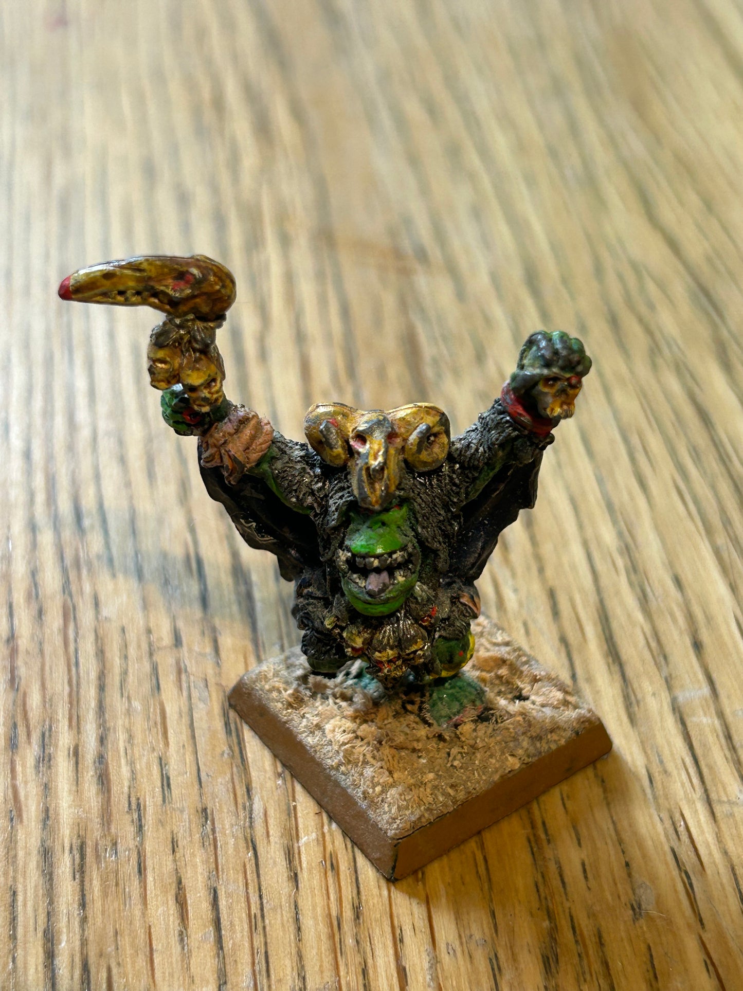 vintage Citadel Warhammer fantasy metal figure Orcs & Goblins Savage Orc Shaman