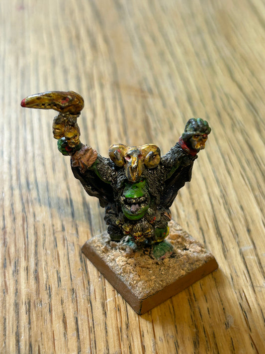 vintage Citadel Warhammer fantasy metal figure Orcs & Goblins Savage Orc Shaman