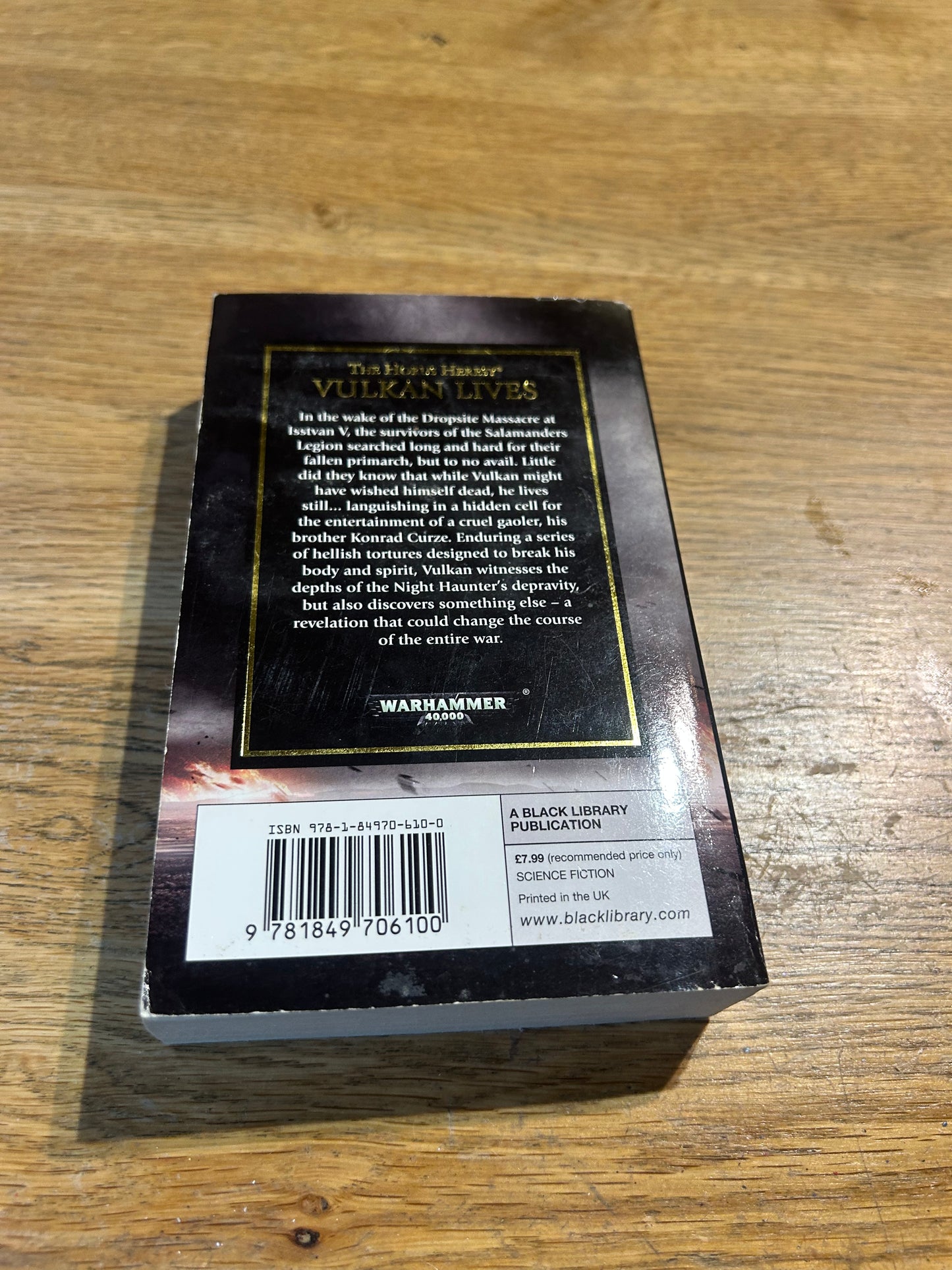 Vulkan Lives By Nick Kyme - Horus Heresy Small Paperback -