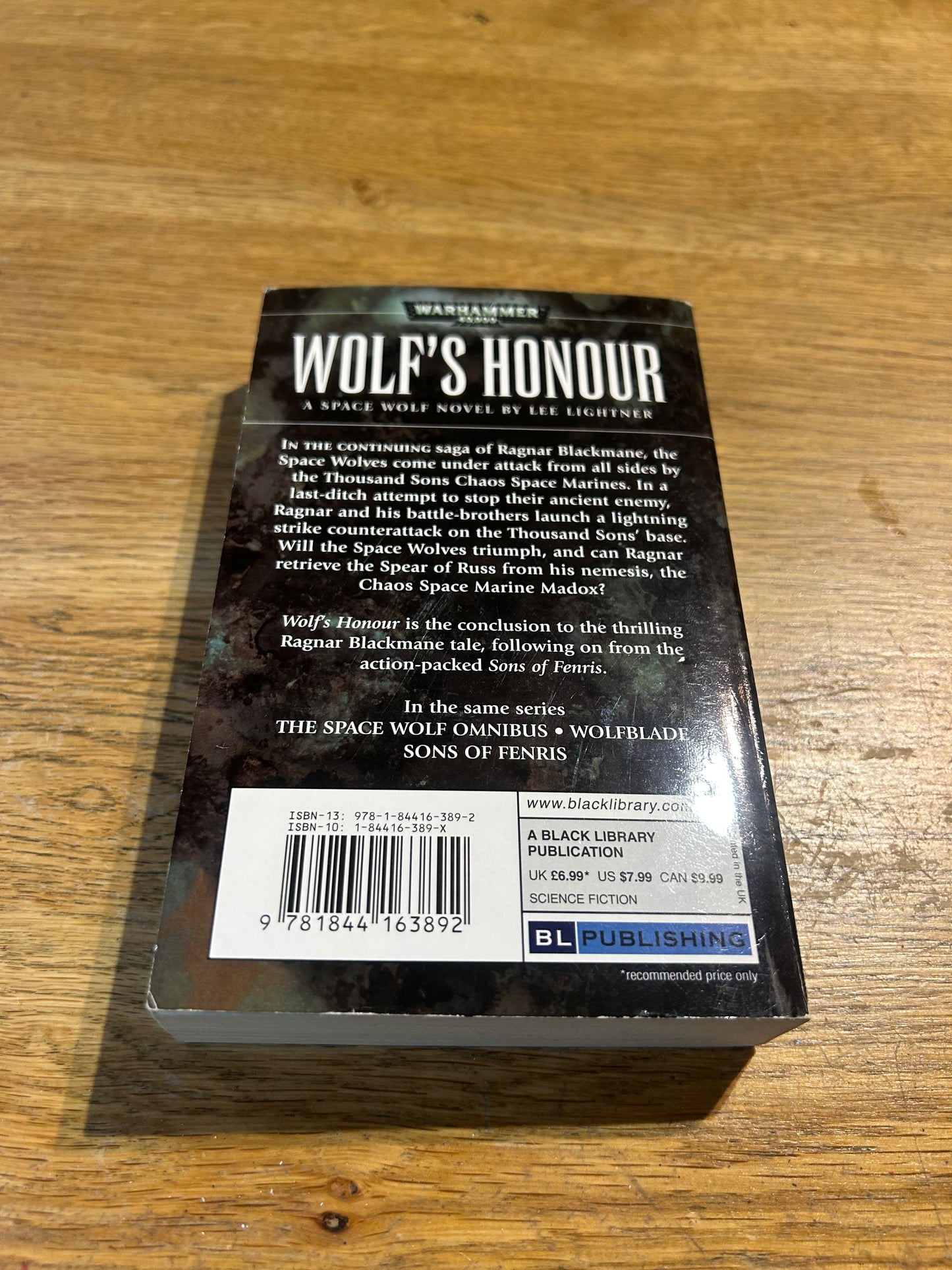 Wolf's Honour by Lee Lightner (Paperback, 2008)