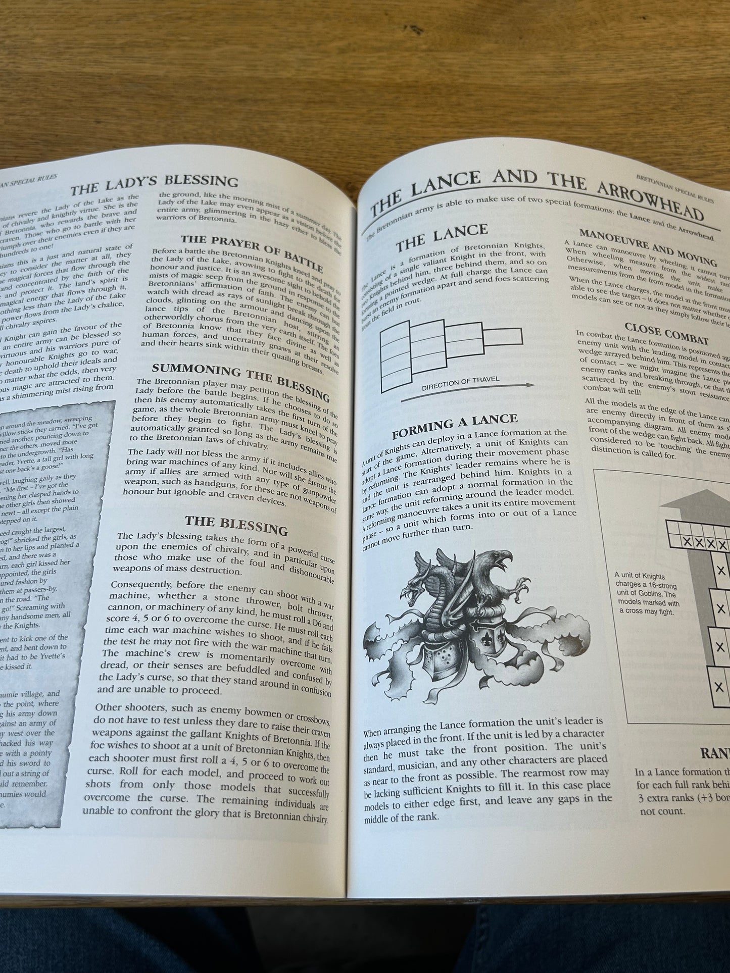Warhammer Fantasy Armies Bretonnia Army Book 5th edition Army Games Workshop (moderate wear but complete)