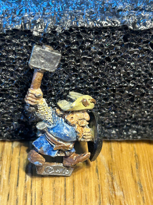 Marauder Dwarf MM10 DW16 Hat Hammer & Shield 80s Metal Citadel Dwarfs O405