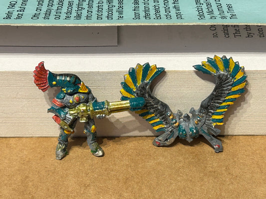 Warhammer 40k Eldar Swooping Hawk Exarch - Metal