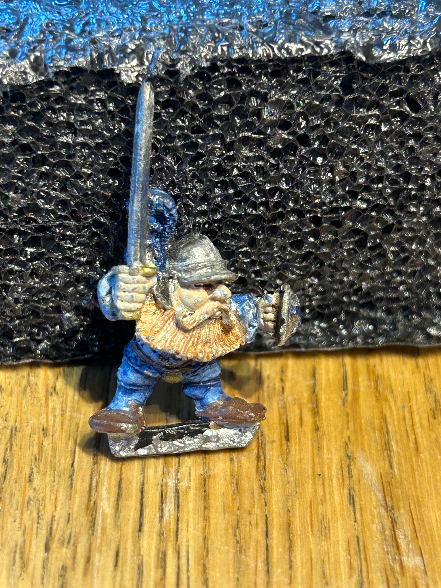 Warhammer Marauder MB1 DR4 Dwarf Regiment CHAMPION Landsknecht OOP 1989