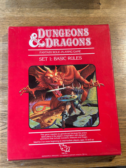 1983 Dungeons & Dragons - TSR Set 1 - Basic Rules - Role Playing Game