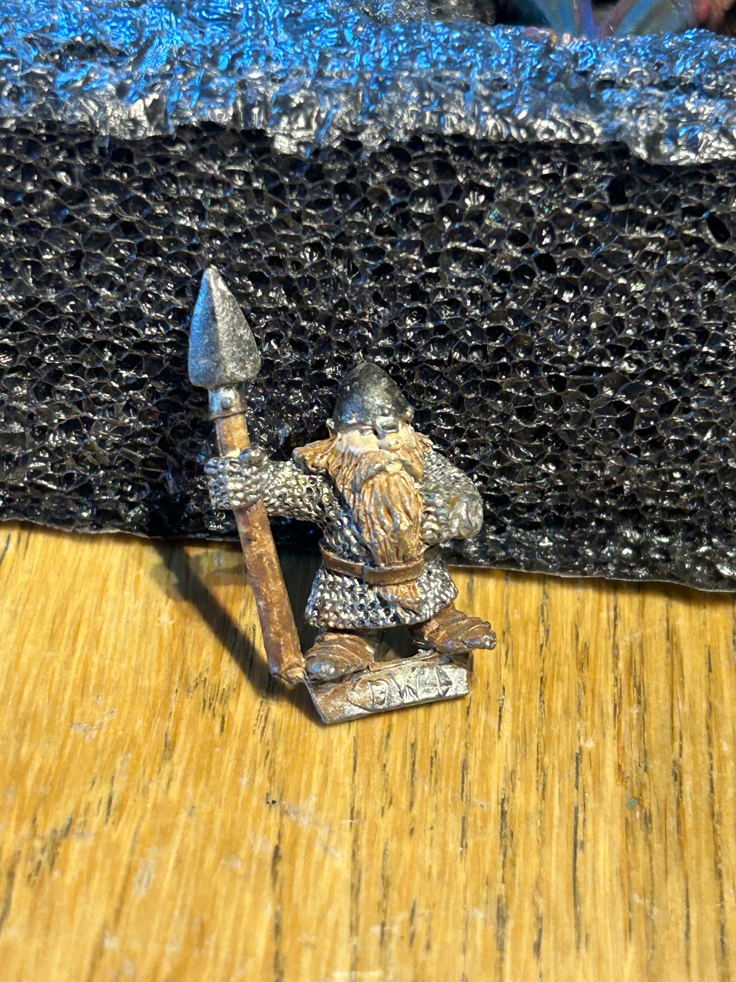 Games Workshop Warhammer Citadel 1980s Marauder Dwarf MM10 DW4 w Spear