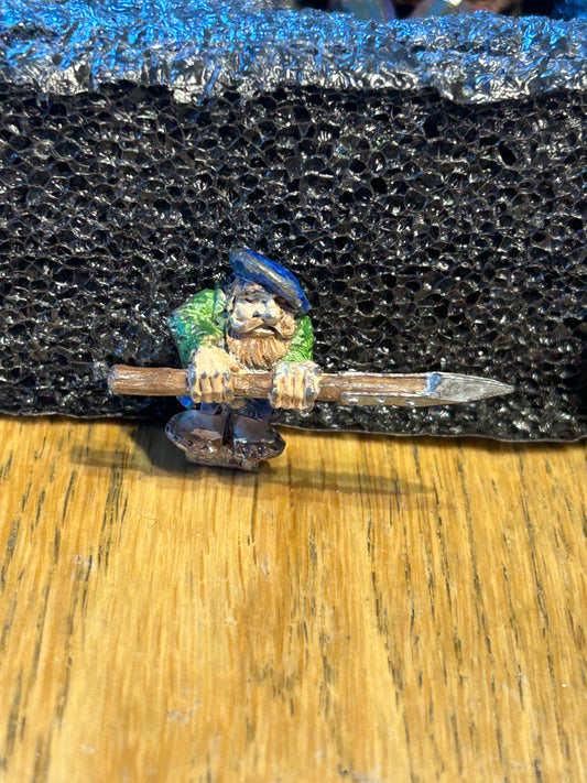 Warhammer fantasy marauder miniatures dwarf with plug in spear