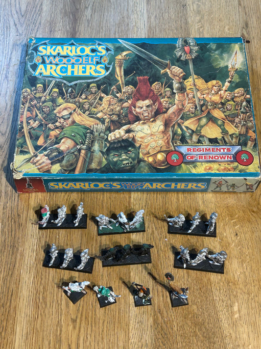 Vintage Citadel Regiments Of Renown, Skarlocs Wood Elf Archers, 1980s RRD4 OOP
