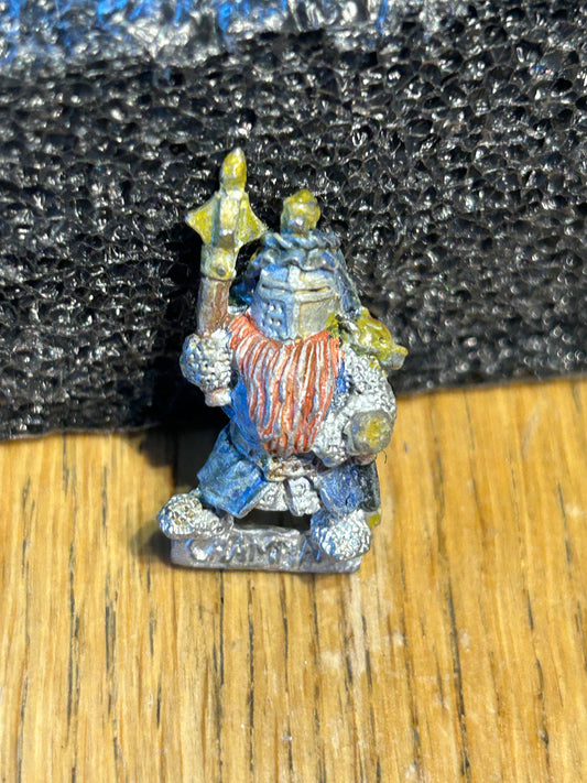 1987 Imperial Dwarf D5 Nosher Full Helm Command Group Champion Warhammer