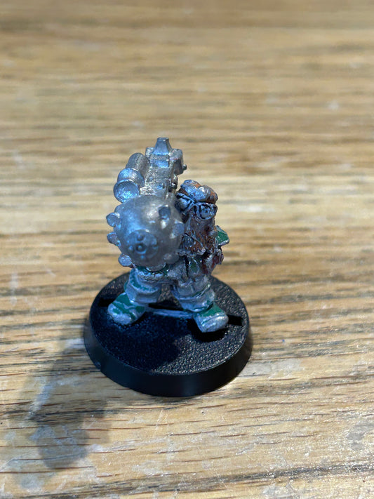 Warhammer 40k Rogue Trader Squat with heavy plasma gun