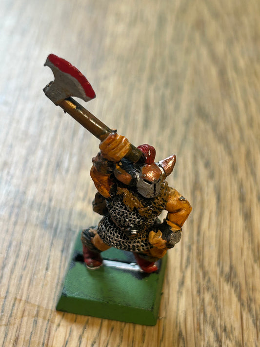 CITADEL WARHAMMER OOP DOW CHAOS MARAUDER BEARMEN OF URSLO TROOPER