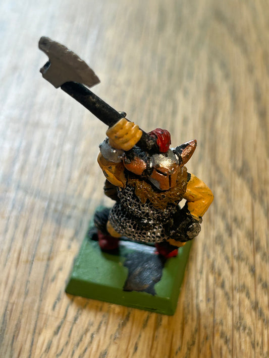 CITADEL WARHAMMER OOP DOW CHAOS MARAUDER BEARMEN OF URSLO TROOPER
