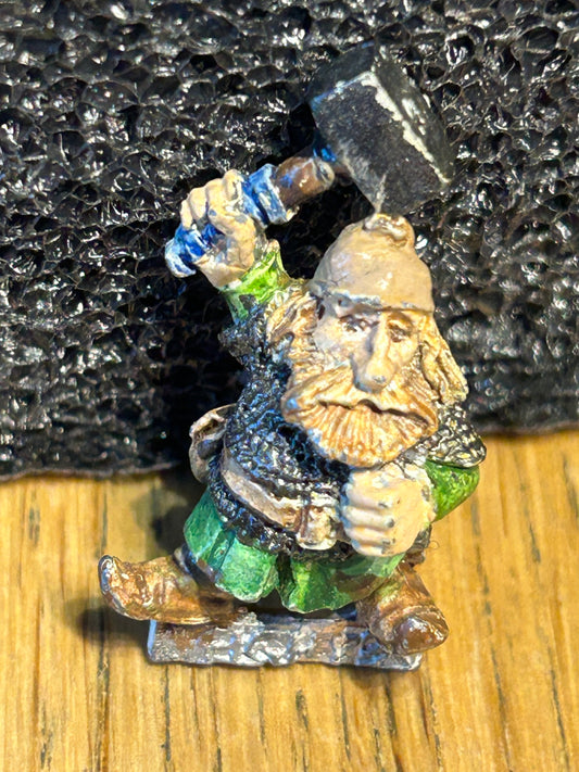 D4 Dwarf Adventurer Metal OOP 1987 Warhammer Fantasy Ghalbar