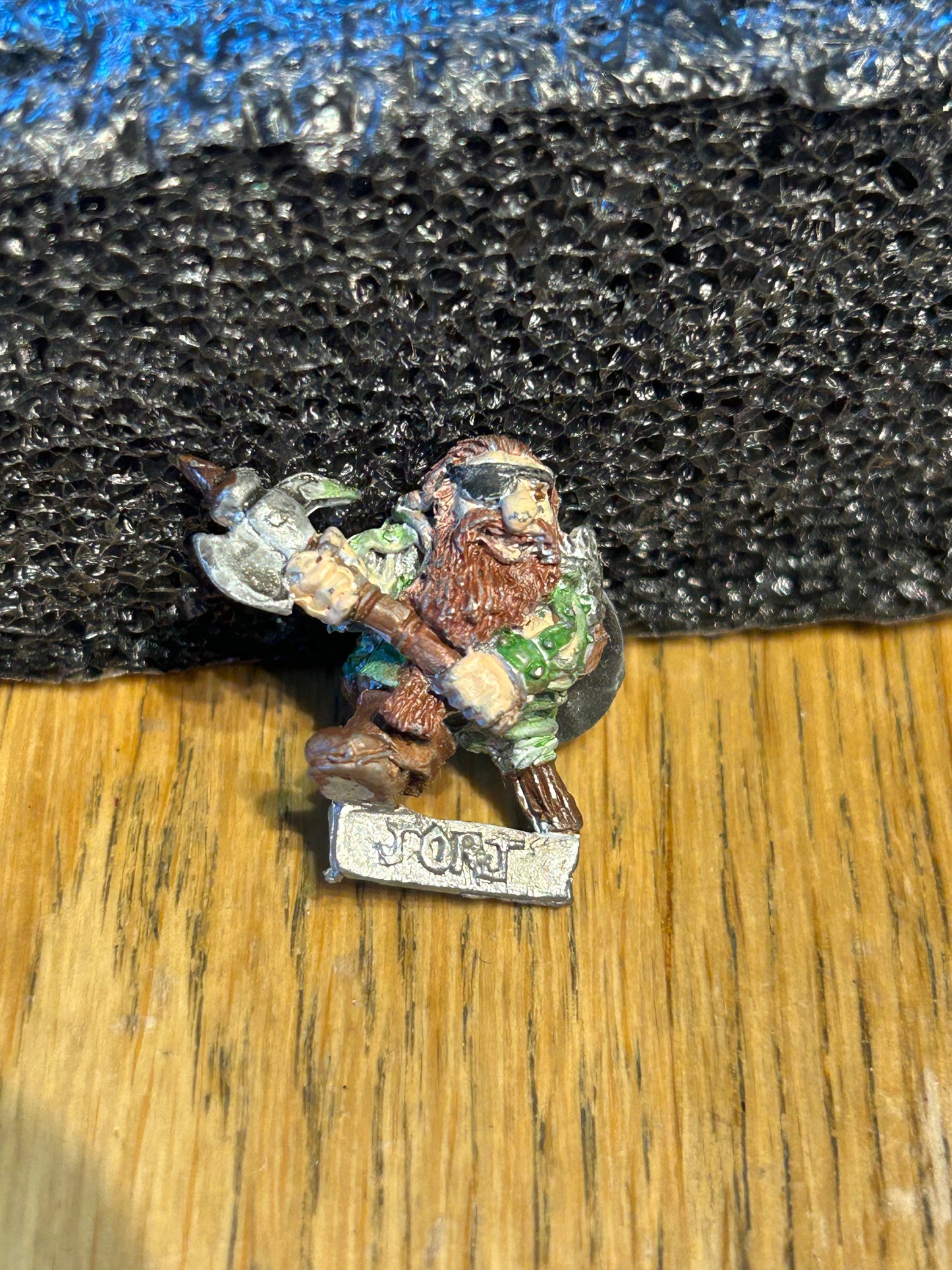 Warhammer fantasy bugman’s rangers regiment of renown RRD1 Champion
'Owd' Tom Thyksson dwarfs