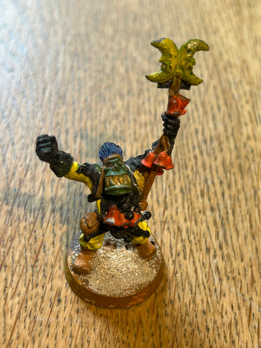 Warhammer 40k Space Ork Bad Moon Warphead Weirdboy METAL