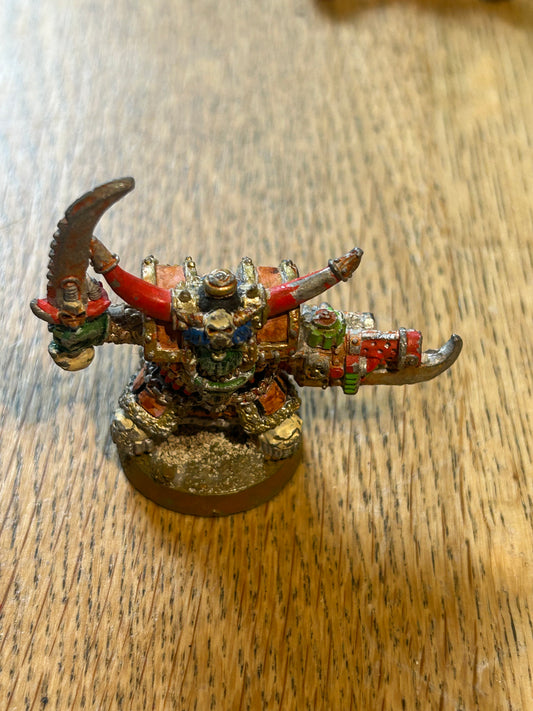 Ork Warlord Ghazghkull Thraka Citadel Metal 40k (helmet spike is missing)