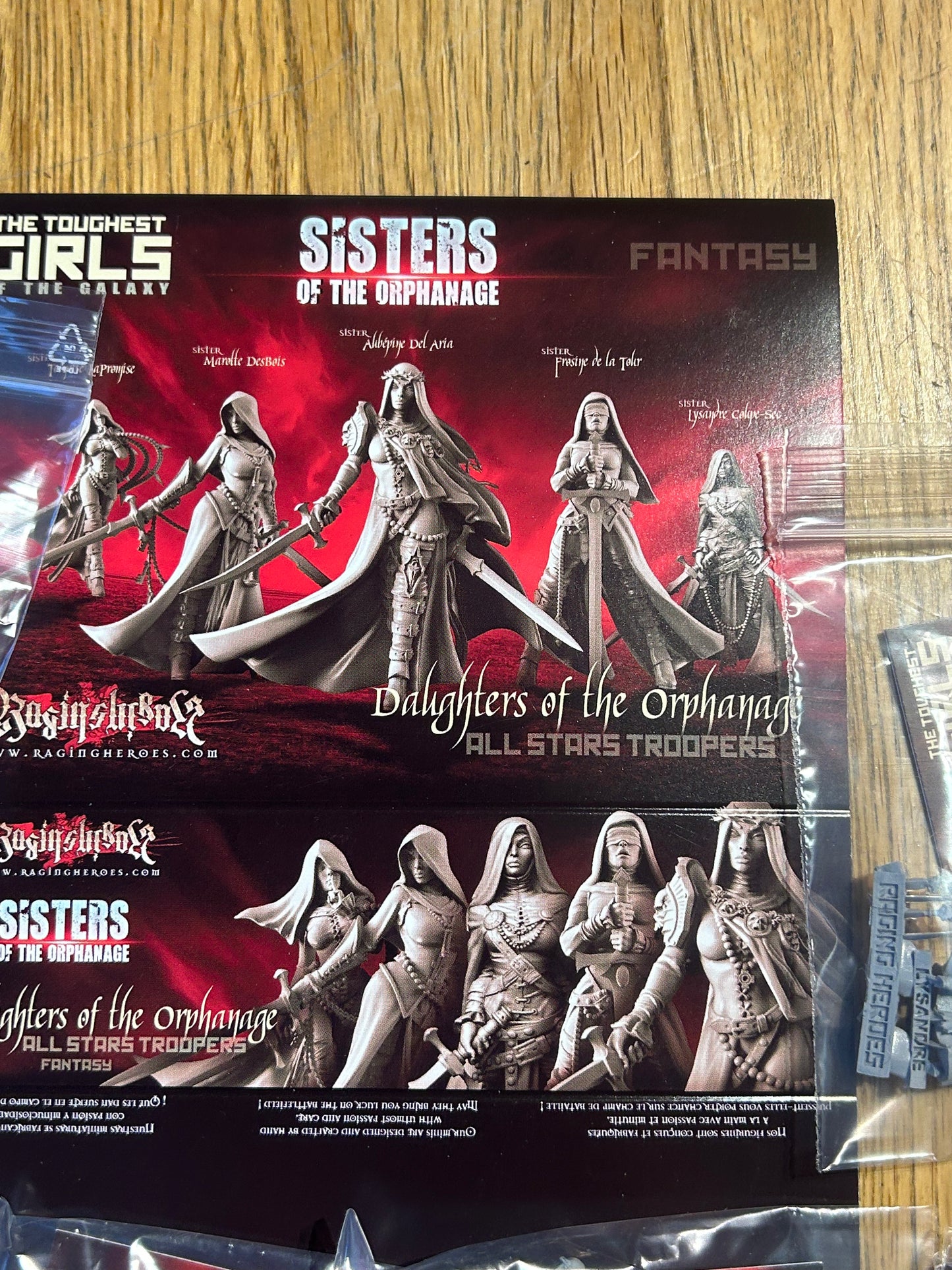 Raging Heroes Daughters Of The Orphanage all star troopers Boxset new on Sprue