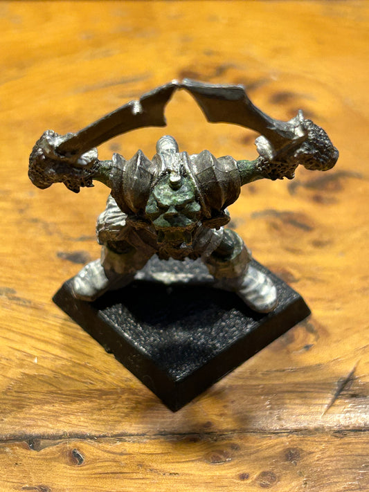 RUGLUD'S ARMOURED ORCS LEADER Metal Regiment of Renown Army Warhammer fantasy 1980s
