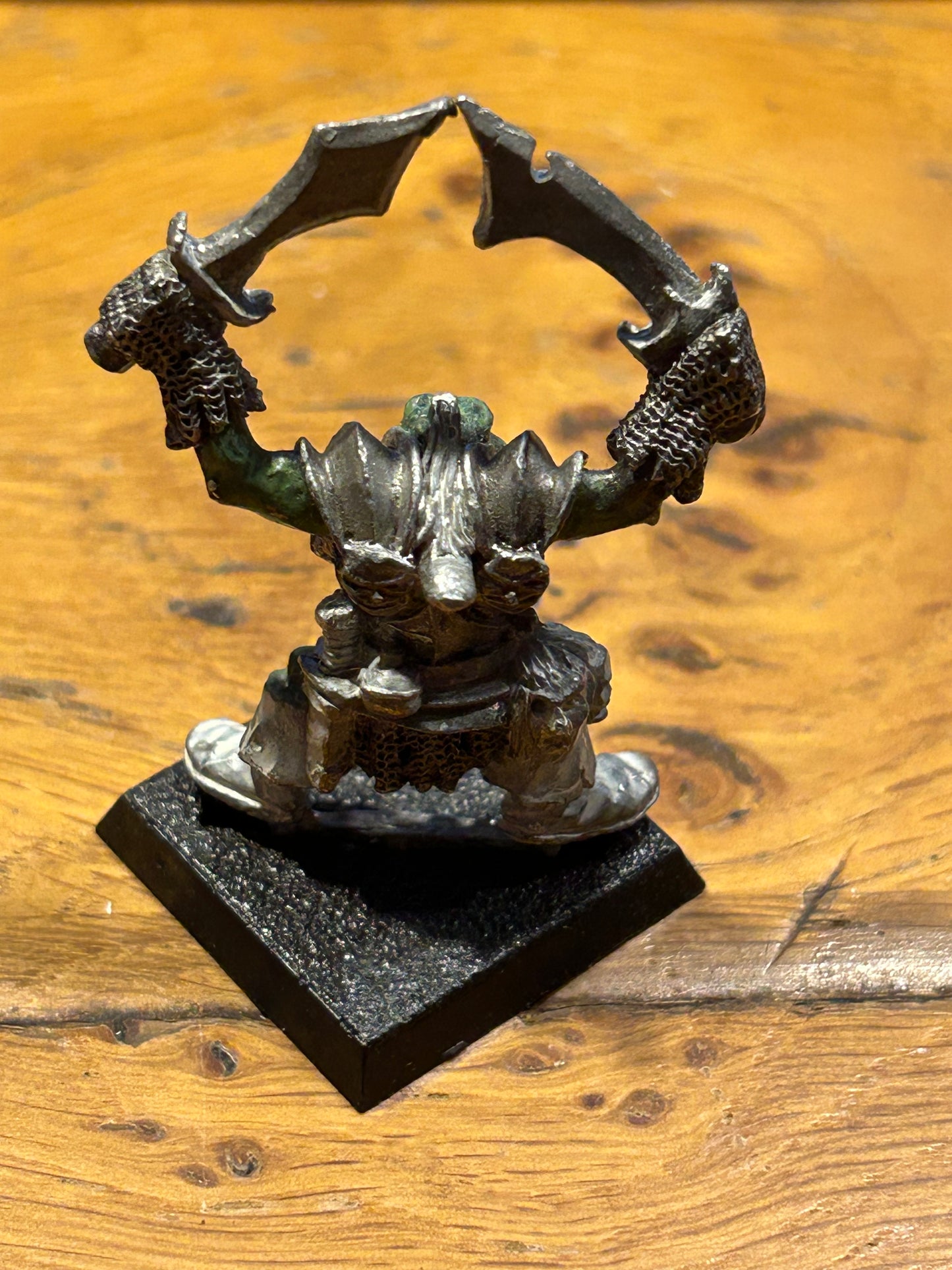 RUGLUD'S ARMOURED ORCS LEADER Metal Regiment of Renown Army Warhammer fantasy 1980s