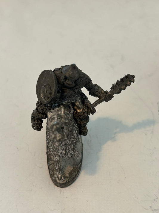 ORC WOLF & RIDER -- M15 CHRONICLE - 1986 - CITADEL WARHAMMER fantasy