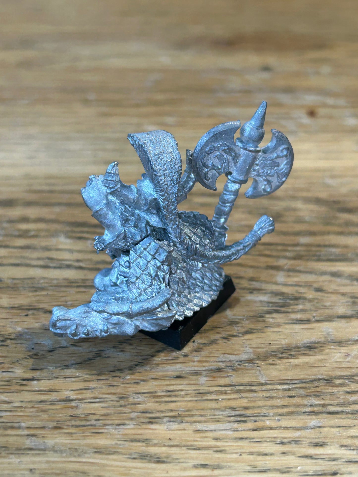 WARHAMMER Metal Miniature DWARF UNGRIM IRONFIST figure 1990s (no banner)