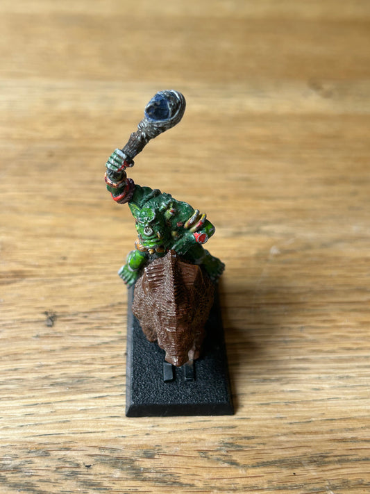 Warhammer Fantasy Battles Old World Savage Orc Boar Boy with club Games Workshop