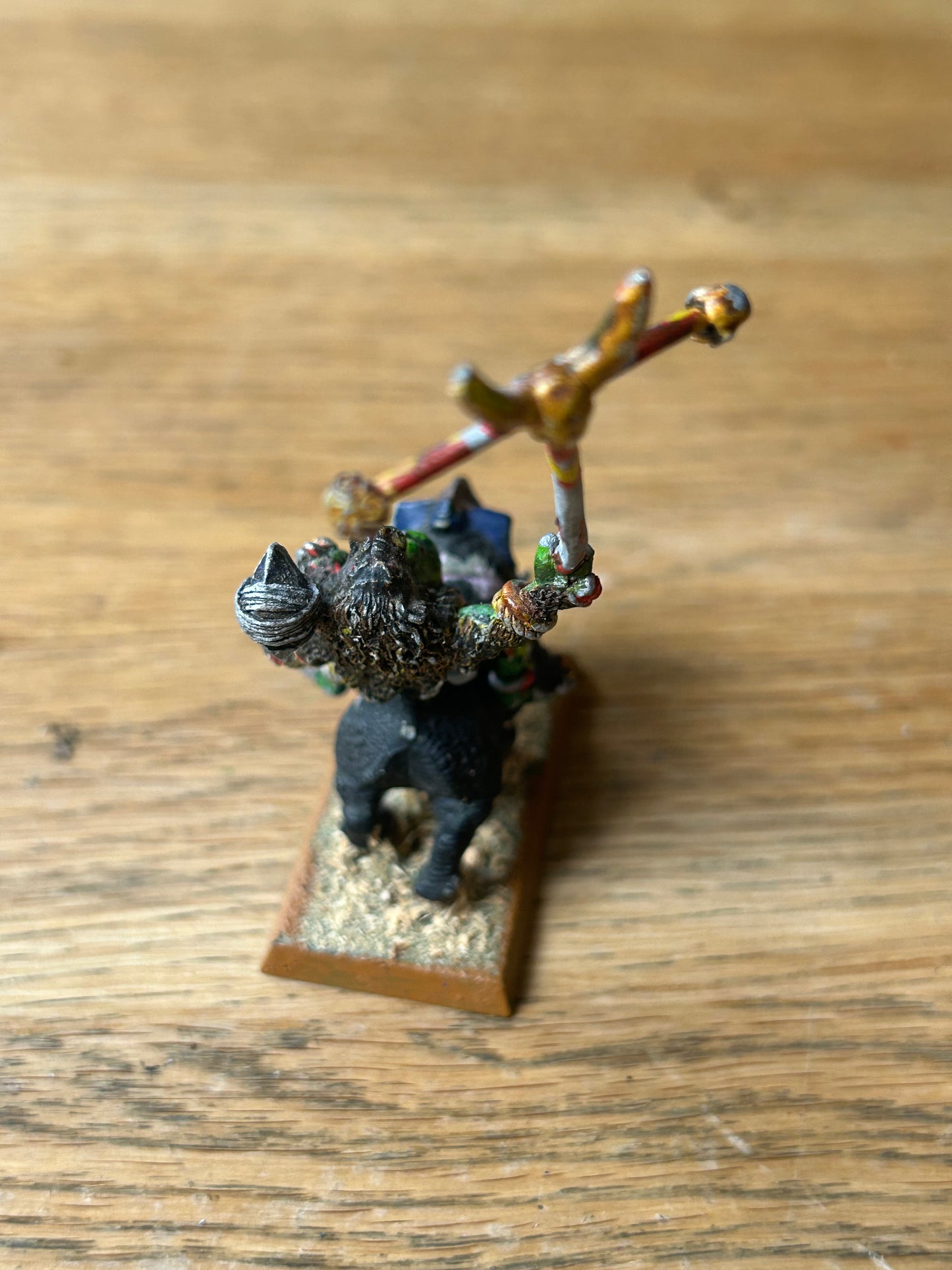 Warhammer Fantasy Battles Old World Savage Orc boar boy standard bearer   Games Workshop