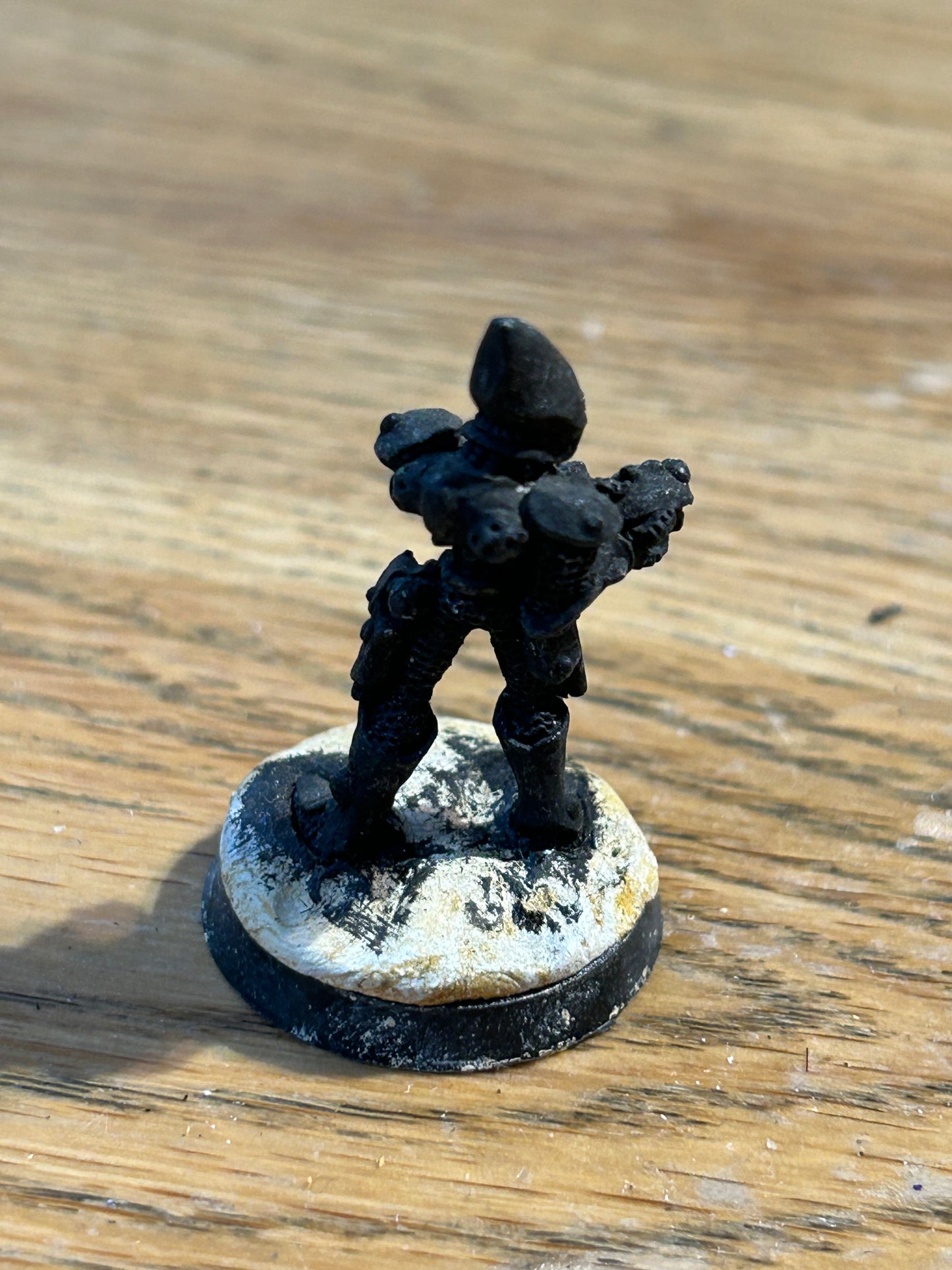 Warhammer 40k eldar weapons crewman spotter (has milliput on the base)